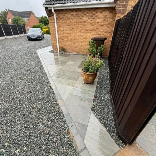 Recent landscaping project